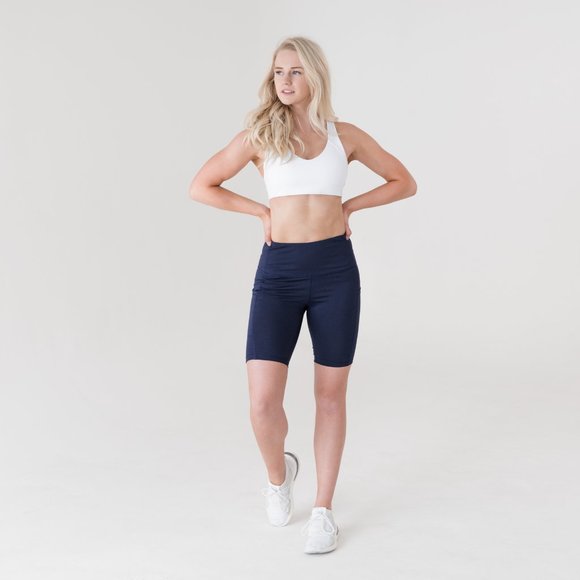 Women's Navy Blue Shorts - Picture 1 of 3
